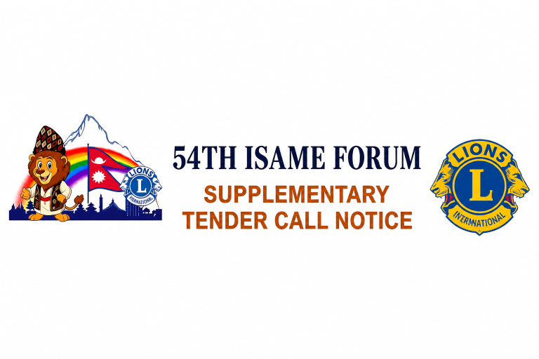 54TH ISAME FORUM SUPPLEMENTARY TENDER CALL NOTICE